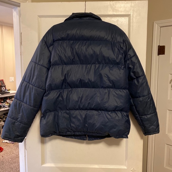 Vintage Brian Gregory Alaska D&L Products Down Zip Jacket Navy Blue Mens M - Picture 2 of 8